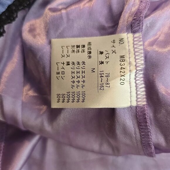 Axes Femme Purple Chiffon Disney Castle Victorian Dress Calab Japan Import Sz. M - Picture 10 of 10